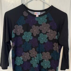 LuLaRoe Simply Comfortable 3/4 sleeve floral tunic